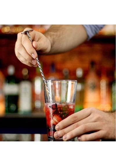 Paslanmaz Çelik Kokteyl Shaker Seti, 5 Parça Bartender Seti 500 Cl