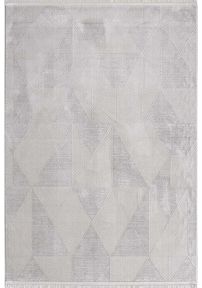 Hoom Rugs Akik 8606 Gri Modern Makine Halısı Gri