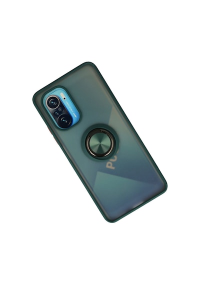 Redmi K40 Kılıf Montreal Yüzüklü Silikon Kapak - Yeşil Bzsxx00 1