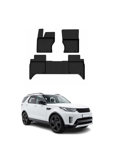 Land Rover Range Rover Land Discovery 5 2017-2026 Uyumlu 4d Havuzlu Paspas Kauçuk Siyah 3 Parça