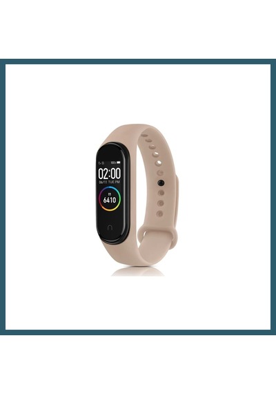 Bezos Mi Band 7 Uyumlu Klasik Kordon - Pudra Ob