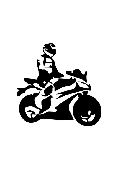 Motorsiklet Sticker Yapıştırma 25Cm