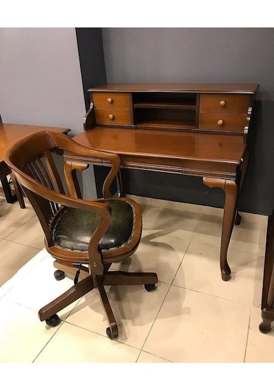 Masifart İdery Klasik Ceviz Çalışma Masası 125 cm