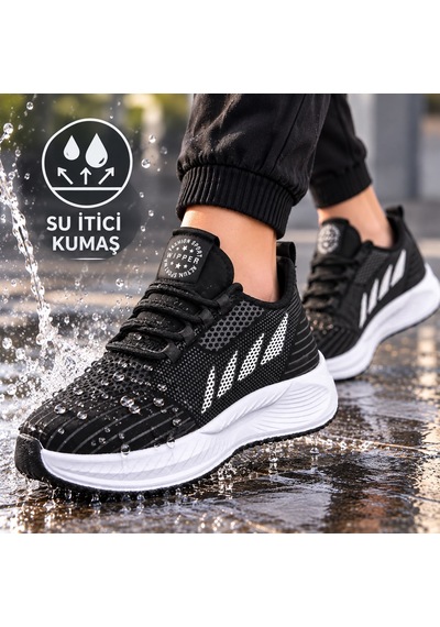 Papucumun Dünyası Unisex Dalgıç Kumaş Su İtici Özellikli Kolay Giyilir Rahat Hafif Spor Ayakkabı Sneaker siyah Papucumun Dünyası Unisex Dalgıç Kumaş Su İtici Özellikli Kolay Giyilir Rahat Hafif Spor Ayakkabı Sneaker siyah