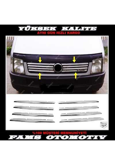 Vw Volt Krom Ön Panjur 8 Prç. 1998-2006 P. Çelik