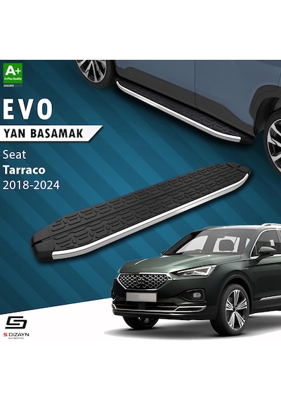 S-dizayn Seat Tarraco Evo Krom Yan Basamak 193 Cm 2018-2024 A+ Kalite