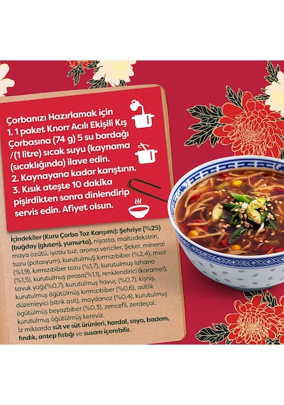 Knorr Acılı Ekşili Kış Çorbası 6 x 74 G