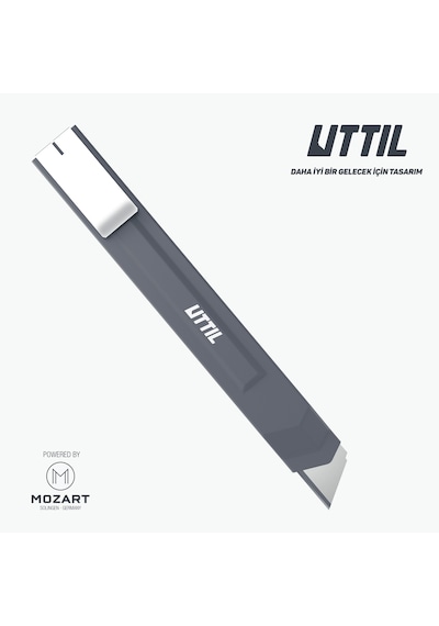 UTTIL Ptuk08-ns Cep Tipi Segmentsiz 18 Mm Metal Maket Bıçağı