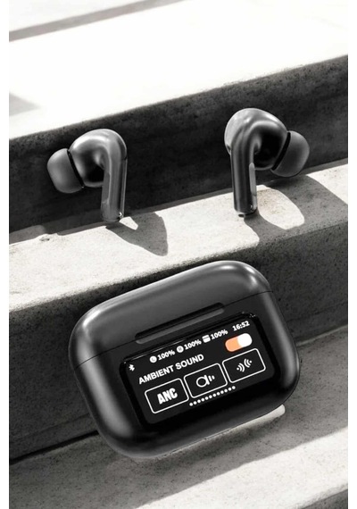 Kablosuz - 137 - Bluetooth Kulaklık Ekranlı Uzun Şarj Süreli - Muratech - Anc Destekli