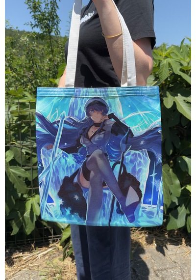 Zipzap Akame Ga Kill Çift Taraflı Kanvas Bez Çanta Yazlık Kışlık Anime Çantası V2