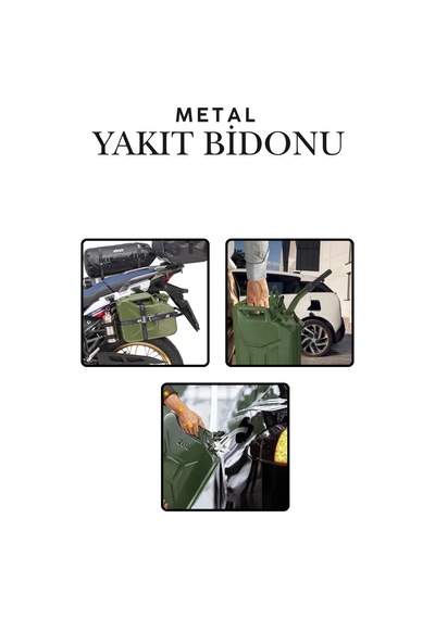 20 Litre Metal Yakıt Bidonu - Araç Port Bagaj Tipi Kalın Antisilikon Kompakt Benzin Mazot Deposu Tekne Motoru, Jeneratör Ve Çim Biçme İçin Sızdırmaz Yedek Yakıt Deposu Araç Motorsiklet Yakıt Taşıma 20 Litre Metal Yakıt Bidonu - Araç Port Bagaj Tipi Kalın Antisilikon Kompakt Benzin Mazot Deposu Tekne Motoru, Jeneratör Ve Çim Biçme İçin Sızdırmaz Yedek Yakıt Deposu Araç Motorsiklet Yakıt Taşıma