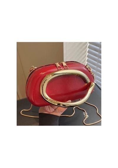 Lilly Crescent Clutch Bordo Bordo