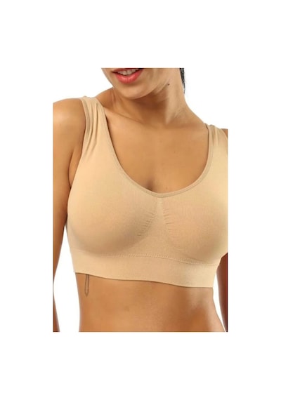 Fit Women Kalın Askılı Pedsiz Büstiyer Korsesi Seamless 5050 Bej