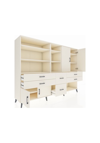 Hyperion Dolap 10 Raflı 6 Çekmeceli 4 Kapaklı 220x44x163 Aytaşı-a Aytaşı-aytaşı Hyperion Dolap 10 Raflı 6 Çekmeceli 4 Kapaklı 220x44x163 Aytaşı-a Aytaşı-aytaşı