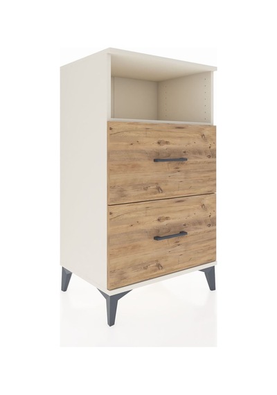 Hyperion Komodin Tek Raflı 2 Çekmeceli 60x44x106 Aytaşı-çam Aytaşı