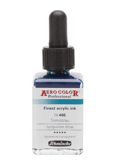Schmincke Aero Color Turquoise Blue 406 Mürekkep 28ml