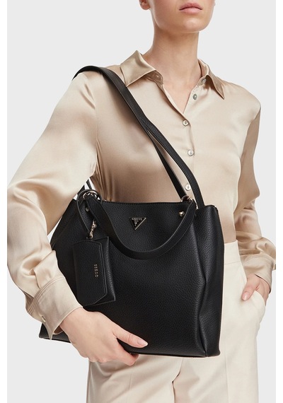 Guess Lorella Logolu Çıkarılabilir Askılı Çanta Hwbg236230 Kadın Çanta Hwbg23 6230 Bla Siyah