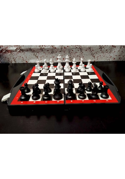 Kutulu Çantalı Satranç Takımı Plastik Chess Oyun Seti
