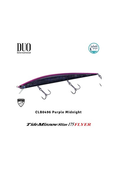 Duo Tide Minnow Slim 175 Flyer Clb0496 Purple Midnight