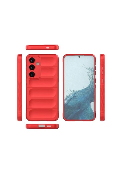 Newface Samsung Galaxy S24 Fe Kılıf Optimum Silikon - Kırmızı