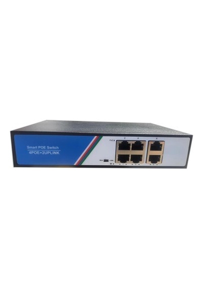 Apronx 4 Port 10/100 4+2 High Power 78w Poe Switch