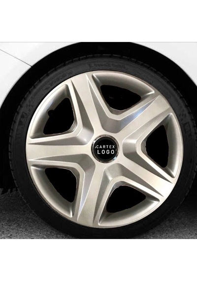Volkswagen Polo 14'' Inç Olanlara Uyumlu Gri 4lü Set Jant Kapağı Çelik Jant Görünümlü