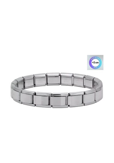 Çelik Kişiselleştirilebilir Italyan Charm Bileklik - Paslanmaz Çelik Silver