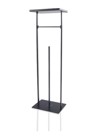 The Mia Tepsili Tuvalet Kağıdı Stand - Siyah - 54x15x12 Cm
