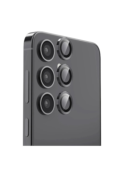 Mey İthalat Samsung Galaxy S25 Plus Raze Metal Kamera Lens - Siyah