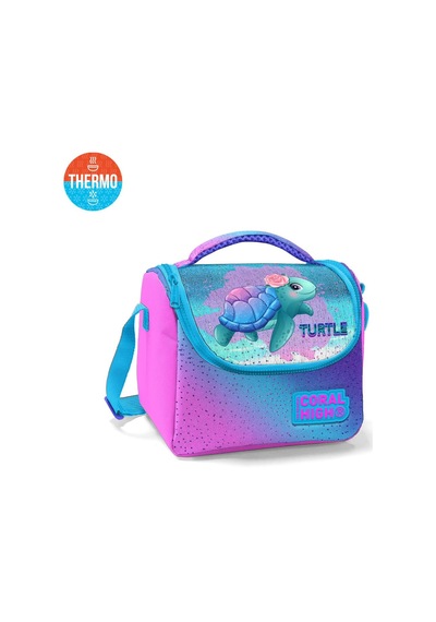 Coral High Kız Çocuk Pembe Lavanta Kaplumbağa Okul Beslenme Çantası - Thermo Yalıtımlı Sku: Smg8690010565723 Açık