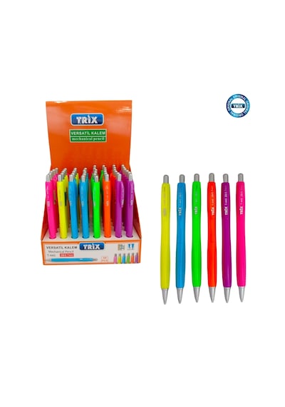 Trix Versatil Uçlu Kalem 4 Adet Karışık Çok Renkli