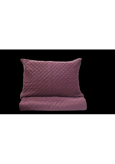 Ceyline Stonewashed Yatak Örtüsü Çk Cambridge Akdeniz Rasp Berry Mor