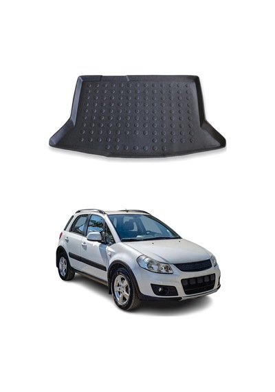 Suzuki Sx4 2008-2012 Arası Uyumlu Araca Özel Kauçuk Tpe Bagaj Havuzu Siyah
