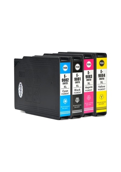 Epson T9081 9084 Wf 6090 Wf 6590 4 Renk Uyumlu Kartuş Seti