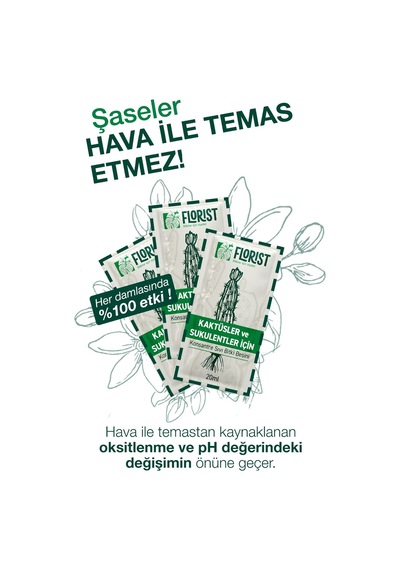 Florıst-konsantre Sıvı Kaktüs Ve Sukulent Bitki Besini 200