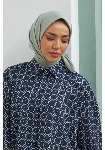 Silk Home Düz Renk Twill Eşarp Çağla