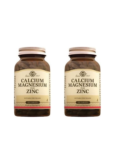 Solgar Calcium Magnezyum Plus Zinc 100 Tablet 2'Li Avantaj Paket
