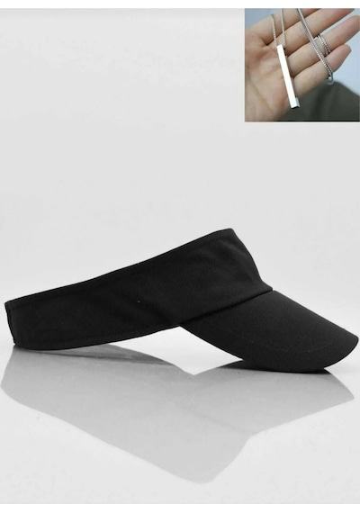 Shopiolog 2 Li Kombin Unisex Uv Koruyucu Vizör Kasket Siperlik Tenis Şapka