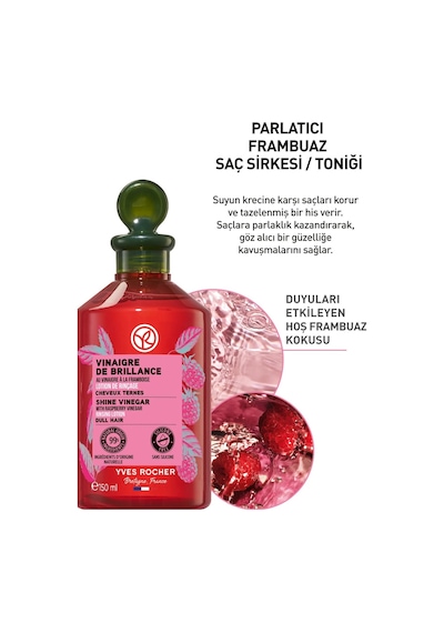 Yves Rocher Parlatıcı Brillance Frambuaz Saç Sirkesi Toniği 150 ML