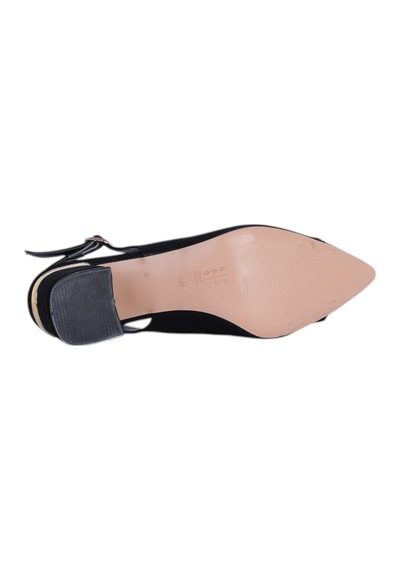 Esracan 2804 5cm Slingback Kadın Topuklu Ayakkabı siyah