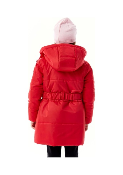Benitto Kids Kız Çocuk Kapüşonlu Kışlık Şişme Mont 51352 Kırmızı