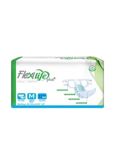Flexilife Medium 30'luk Paket Hasta Bezi Belbantlı Diğer