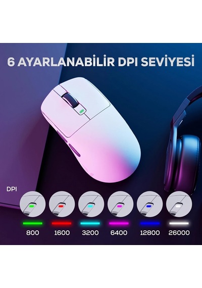 Royal Kludge Rk M3 47g Ultralight 8k Wireless Kablosuz Gaming Mouse Standart