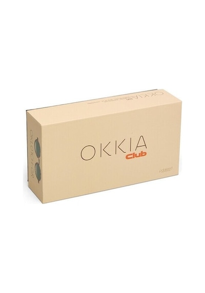 Okkia Club Alıcudı Yeşil Lens Polarize Güneş Gözlüğü Klasik Havana Okl01ch-gr Çok Renkli