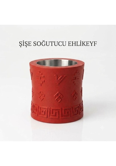 Mottopi Ehlikeyf Termojelli Şişe Soğutucu, Kırmızı, Paslanmaz Çelik Şişe Soğutucu Diğer