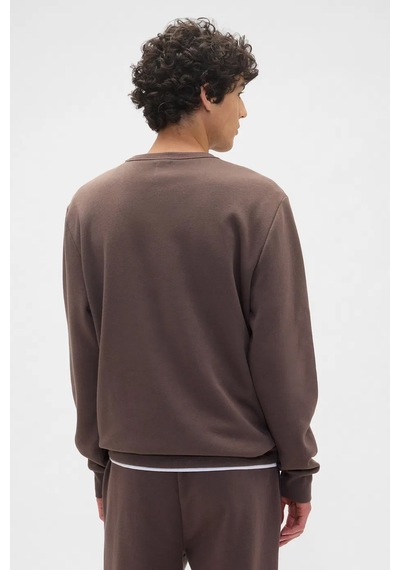 Gap V-lw Db Fleece Erkek Sweatshirt Kahverengi