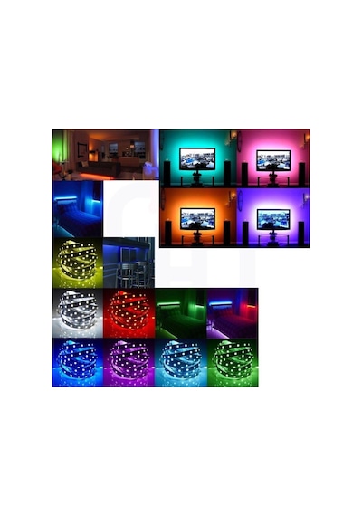 Rgb Kumandalı Led Şerit Seti 4.5mt