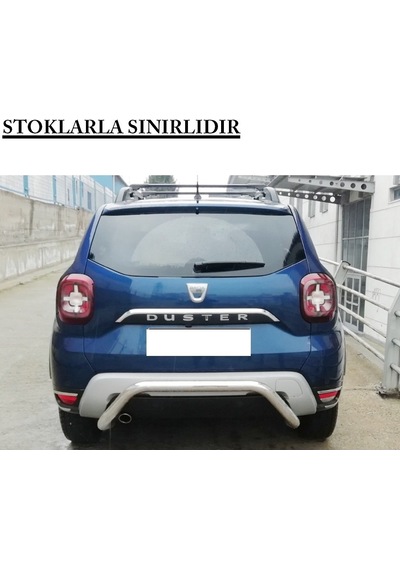 Dacia Duster 2 2018 - Arka Koruma Tampon Barı U Model Borulu