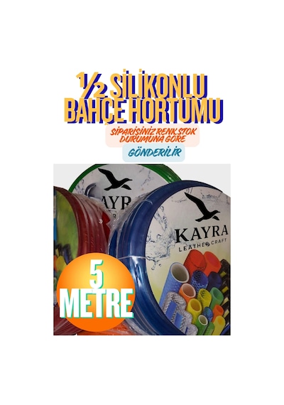 1/2 Silikonlu Bahçe Çeşme Sulama Hortumu 5 Metre Araç Yıkama Hortumu Örgülü Esnek Katlanmaz Aşınmaz Musluk Bağlantılı Oto Yıkama Balkon Park Çim Sürgülü Bahçe Tipi Su Hortumu Seti Dayanıklı