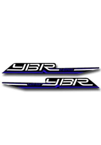 Yamaha Ybr 3d Sticker Seti Mavi